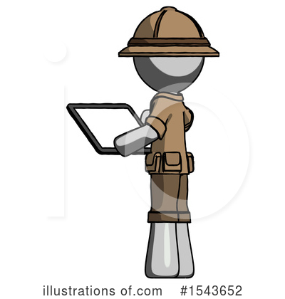Royalty-Free (RF) Gray Design Mascot Clipart Illustration by Leo Blanchette - Stock Sample #1543652