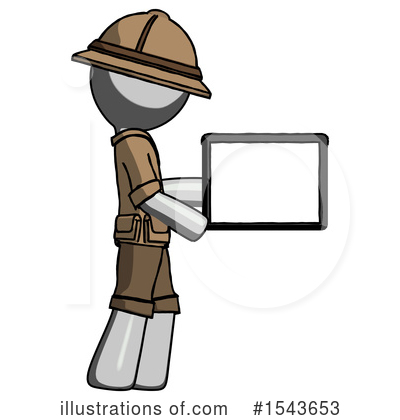 Royalty-Free (RF) Gray Design Mascot Clipart Illustration by Leo Blanchette - Stock Sample #1543653