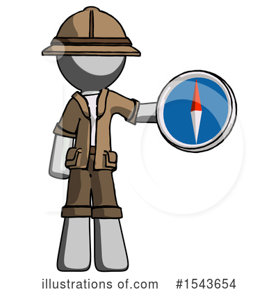Royalty-Free (RF) Gray Design Mascot Clipart Illustration by Leo Blanchette - Stock Sample #1543654
