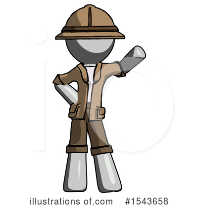 Royalty-Free (RF) Gray Design Mascot Clipart Illustration by Leo Blanchette - Stock Sample #1543658