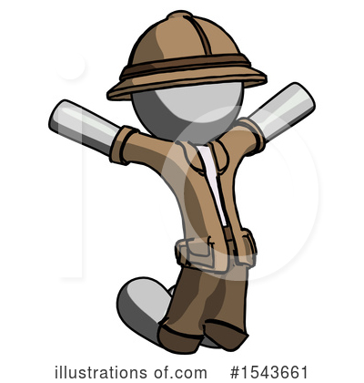 Royalty-Free (RF) Gray Design Mascot Clipart Illustration by Leo Blanchette - Stock Sample #1543661