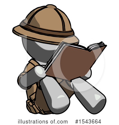Royalty-Free (RF) Gray Design Mascot Clipart Illustration by Leo Blanchette - Stock Sample #1543664