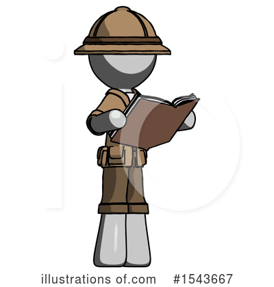 Royalty-Free (RF) Gray Design Mascot Clipart Illustration by Leo Blanchette - Stock Sample #1543667