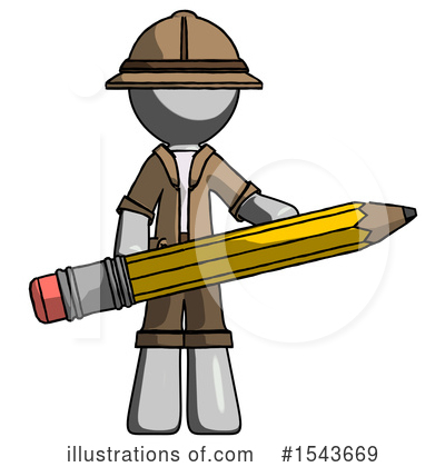 Royalty-Free (RF) Gray Design Mascot Clipart Illustration by Leo Blanchette - Stock Sample #1543669