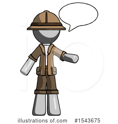 Royalty-Free (RF) Gray Design Mascot Clipart Illustration by Leo Blanchette - Stock Sample #1543675