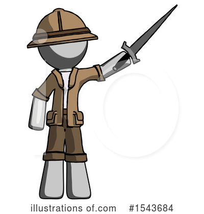 Royalty-Free (RF) Gray Design Mascot Clipart Illustration by Leo Blanchette - Stock Sample #1543684