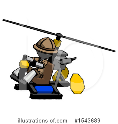 Royalty-Free (RF) Gray Design Mascot Clipart Illustration by Leo Blanchette - Stock Sample #1543689