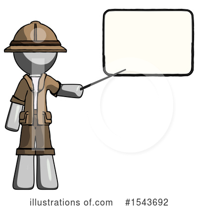 Royalty-Free (RF) Gray Design Mascot Clipart Illustration by Leo Blanchette - Stock Sample #1543692