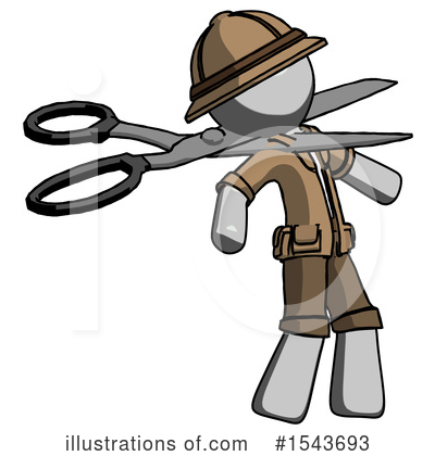 Royalty-Free (RF) Gray Design Mascot Clipart Illustration by Leo Blanchette - Stock Sample #1543693