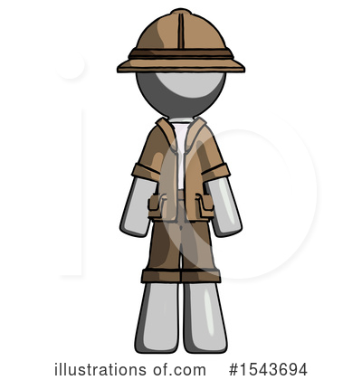 Royalty-Free (RF) Gray Design Mascot Clipart Illustration by Leo Blanchette - Stock Sample #1543694