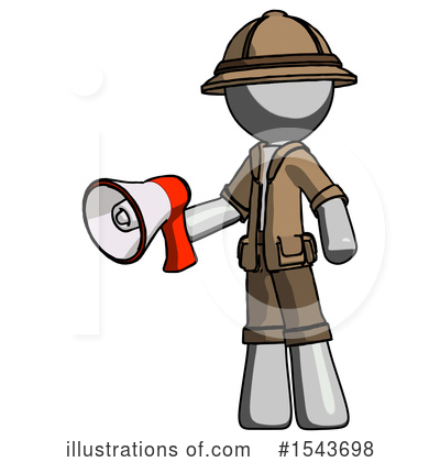 Royalty-Free (RF) Gray Design Mascot Clipart Illustration by Leo Blanchette - Stock Sample #1543698