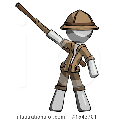 Royalty-Free (RF) Gray Design Mascot Clipart Illustration by Leo Blanchette - Stock Sample #1543701