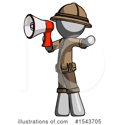 Royalty-Free (RF) Gray Design Mascot Clipart Illustration by Leo Blanchette - Stock Sample #1543705