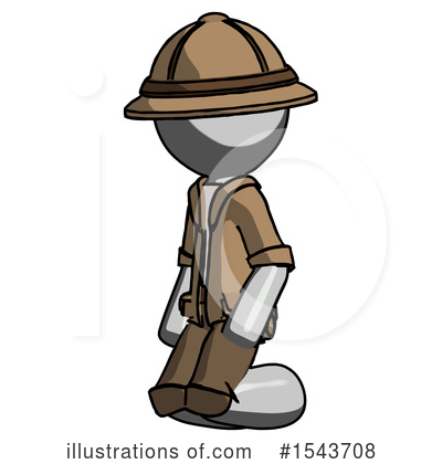Royalty-Free (RF) Gray Design Mascot Clipart Illustration by Leo Blanchette - Stock Sample #1543708