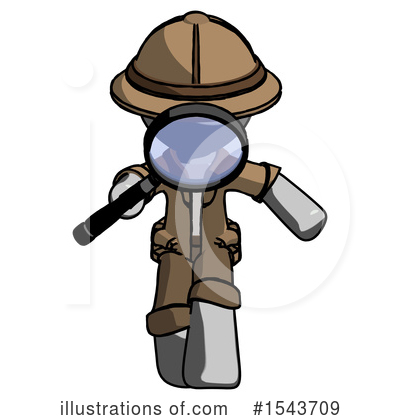 Royalty-Free (RF) Gray Design Mascot Clipart Illustration by Leo Blanchette - Stock Sample #1543709