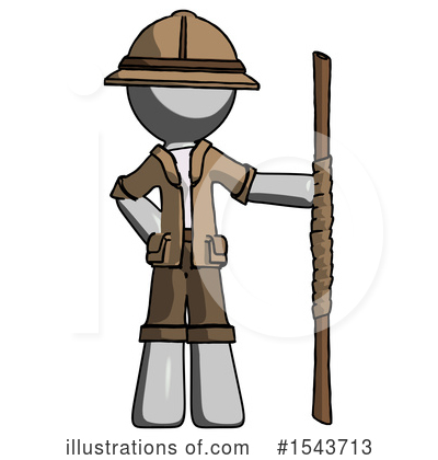 Royalty-Free (RF) Gray Design Mascot Clipart Illustration by Leo Blanchette - Stock Sample #1543713