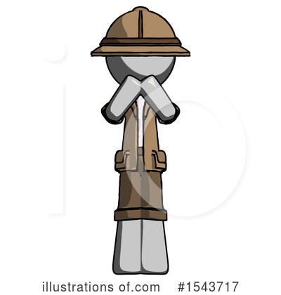 Royalty-Free (RF) Gray Design Mascot Clipart Illustration by Leo Blanchette - Stock Sample #1543717