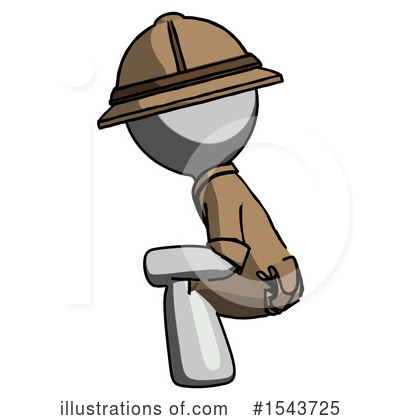 Royalty-Free (RF) Gray Design Mascot Clipart Illustration by Leo Blanchette - Stock Sample #1543725
