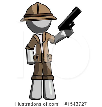 Royalty-Free (RF) Gray Design Mascot Clipart Illustration by Leo Blanchette - Stock Sample #1543727