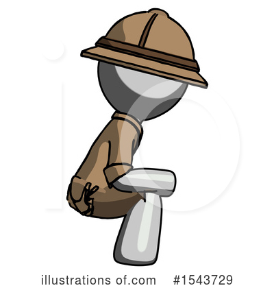 Royalty-Free (RF) Gray Design Mascot Clipart Illustration by Leo Blanchette - Stock Sample #1543729
