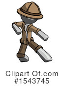 Gray Design Mascot Clipart #1543745 by Leo Blanchette
