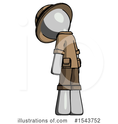 Royalty-Free (RF) Gray Design Mascot Clipart Illustration by Leo Blanchette - Stock Sample #1543752
