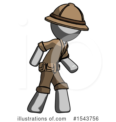 Royalty-Free (RF) Gray Design Mascot Clipart Illustration by Leo Blanchette - Stock Sample #1543756