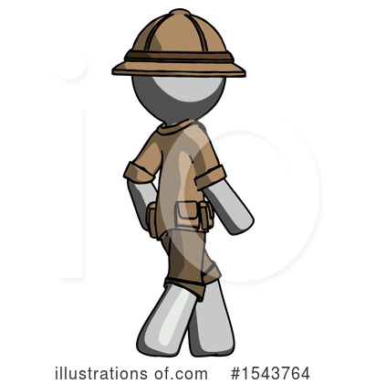 Royalty-Free (RF) Gray Design Mascot Clipart Illustration by Leo Blanchette - Stock Sample #1543764