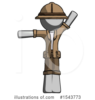 Royalty-Free (RF) Gray Design Mascot Clipart Illustration by Leo Blanchette - Stock Sample #1543773