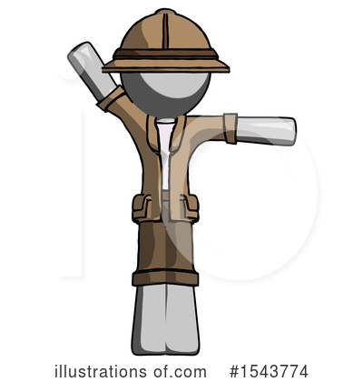 Royalty-Free (RF) Gray Design Mascot Clipart Illustration by Leo Blanchette - Stock Sample #1543774
