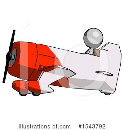 Royalty-Free (RF) Gray Design Mascot Clipart Illustration by Leo Blanchette - Stock Sample #1543792