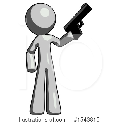 Royalty-Free (RF) Gray Design Mascot Clipart Illustration by Leo Blanchette - Stock Sample #1543815