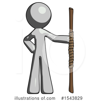 Royalty-Free (RF) Gray Design Mascot Clipart Illustration by Leo Blanchette - Stock Sample #1543829