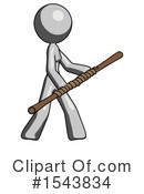 Gray Design Mascot Clipart #1543834 by Leo Blanchette