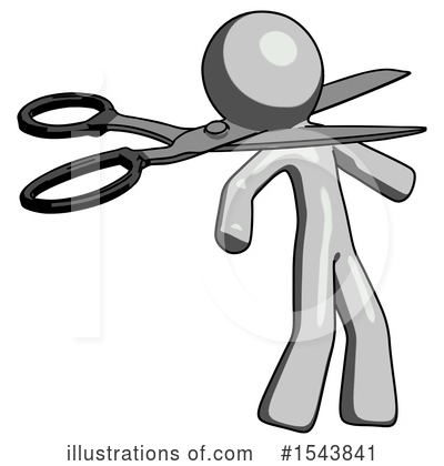 Royalty-Free (RF) Gray Design Mascot Clipart Illustration by Leo Blanchette - Stock Sample #1543841