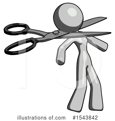 Royalty-Free (RF) Gray Design Mascot Clipart Illustration by Leo Blanchette - Stock Sample #1543842