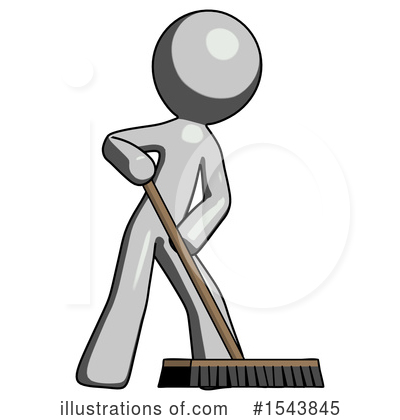 Royalty-Free (RF) Gray Design Mascot Clipart Illustration by Leo Blanchette - Stock Sample #1543845
