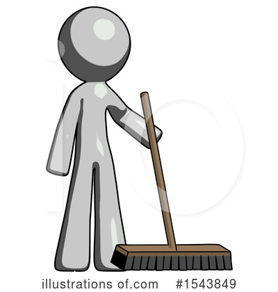 Royalty-Free (RF) Gray Design Mascot Clipart Illustration by Leo Blanchette - Stock Sample #1543849