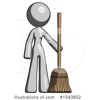 Royalty-Free (RF) Gray Design Mascot Clipart Illustration by Leo Blanchette - Stock Sample #1543852