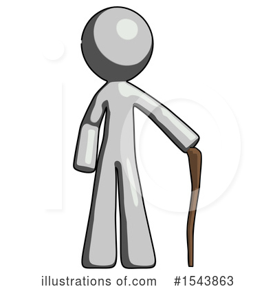Royalty-Free (RF) Gray Design Mascot Clipart Illustration by Leo Blanchette - Stock Sample #1543863