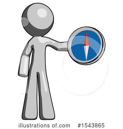 Royalty-Free (RF) Gray Design Mascot Clipart Illustration by Leo Blanchette - Stock Sample #1543865