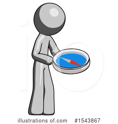 Royalty-Free (RF) Gray Design Mascot Clipart Illustration by Leo Blanchette - Stock Sample #1543867