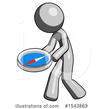 Royalty-Free (RF) Gray Design Mascot Clipart Illustration by Leo Blanchette - Stock Sample #1543869