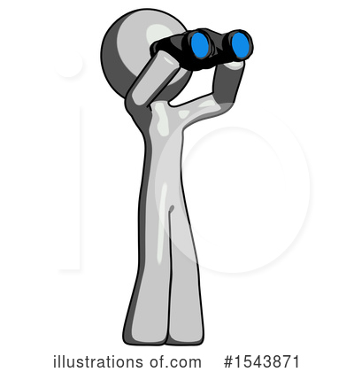 Royalty-Free (RF) Gray Design Mascot Clipart Illustration by Leo Blanchette - Stock Sample #1543871