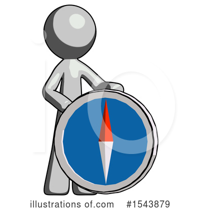 Royalty-Free (RF) Gray Design Mascot Clipart Illustration by Leo Blanchette - Stock Sample #1543879