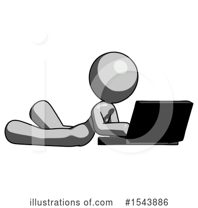 Royalty-Free (RF) Gray Design Mascot Clipart Illustration by Leo Blanchette - Stock Sample #1543886
