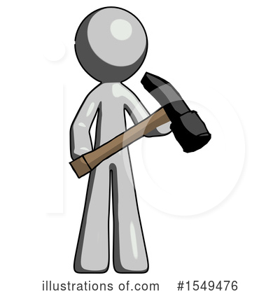 Royalty-Free (RF) Gray Design Mascot Clipart Illustration by Leo Blanchette - Stock Sample #1549476