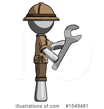 Royalty-Free (RF) Gray Design Mascot Clipart Illustration by Leo Blanchette - Stock Sample #1549481