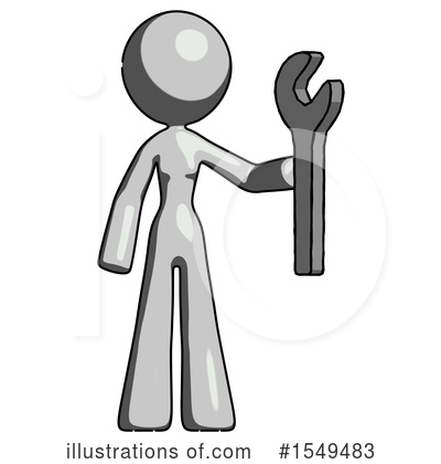 Royalty-Free (RF) Gray Design Mascot Clipart Illustration by Leo Blanchette - Stock Sample #1549483