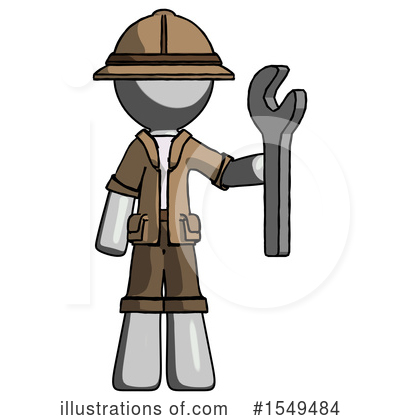 Royalty-Free (RF) Gray Design Mascot Clipart Illustration by Leo Blanchette - Stock Sample #1549484